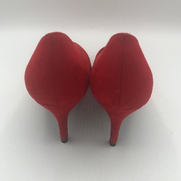 Bamboo Desiree Red Heels | Women's Size 8 - Picture 4 of 7